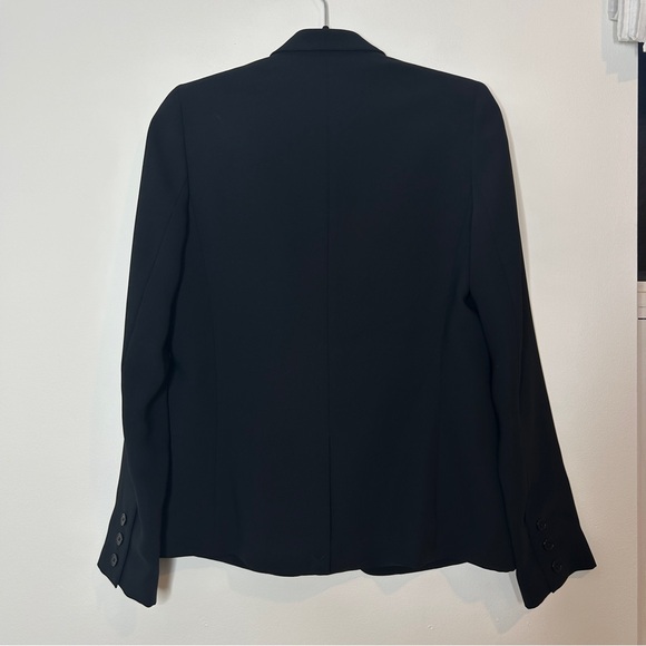 Vince Black Single Button Blazer Size 4 Navy Detail - Picture 2 of 8